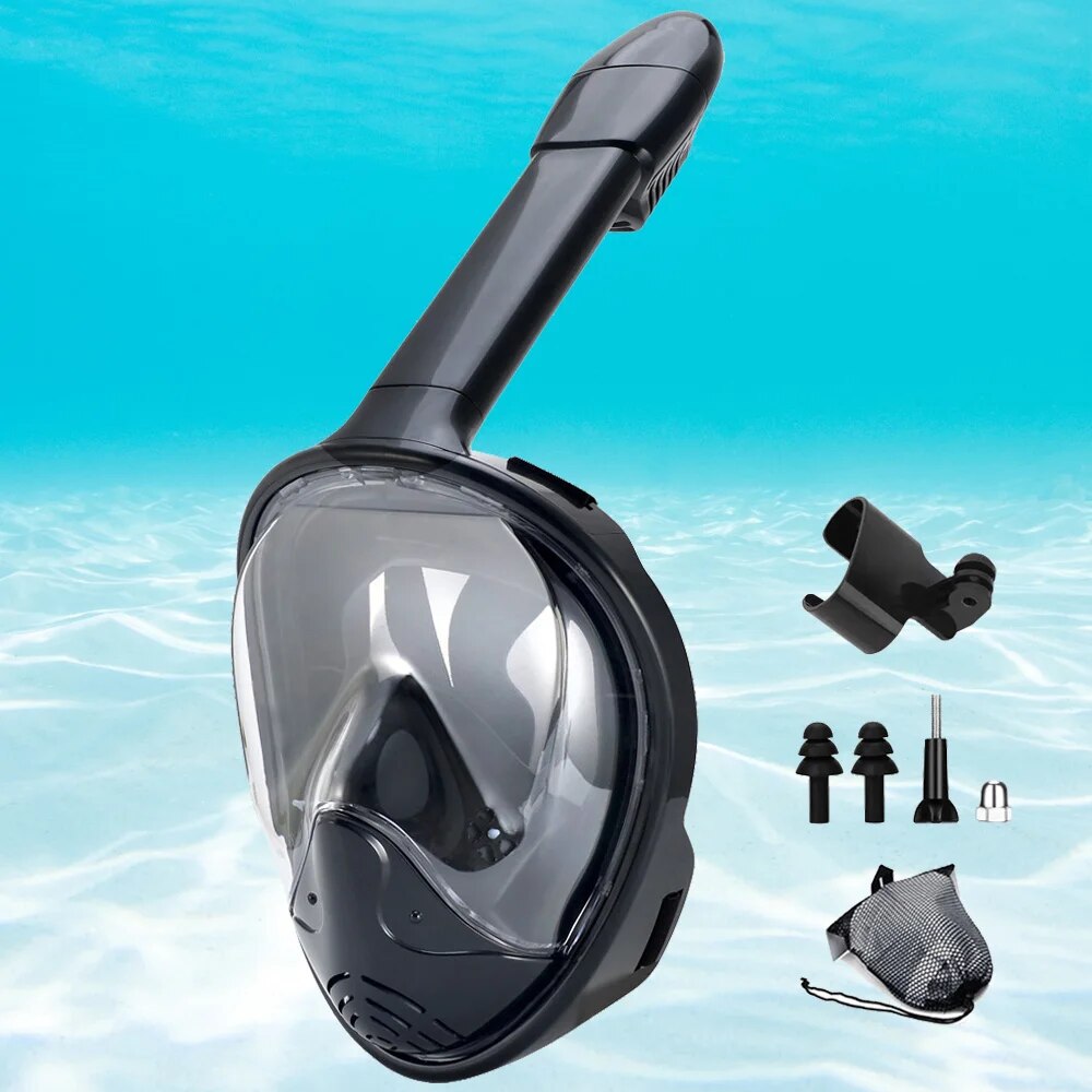 Anti Pollution Mask - Underwater Snorkeling Full Face Children Swimming