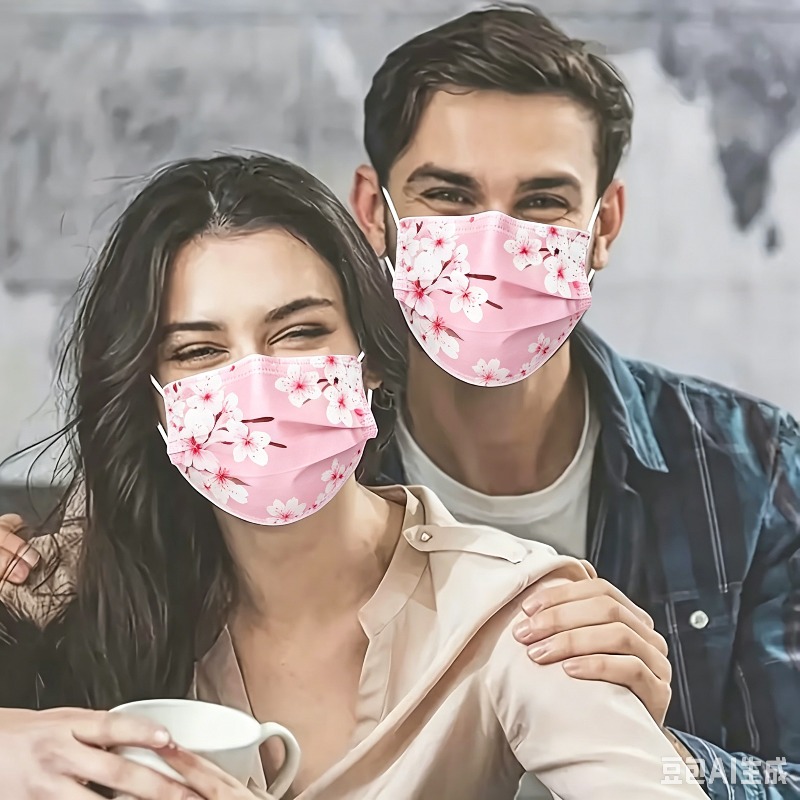 10pcs Floral Star Print Face M - Cloth Face Mask Washable ulasan dan harga