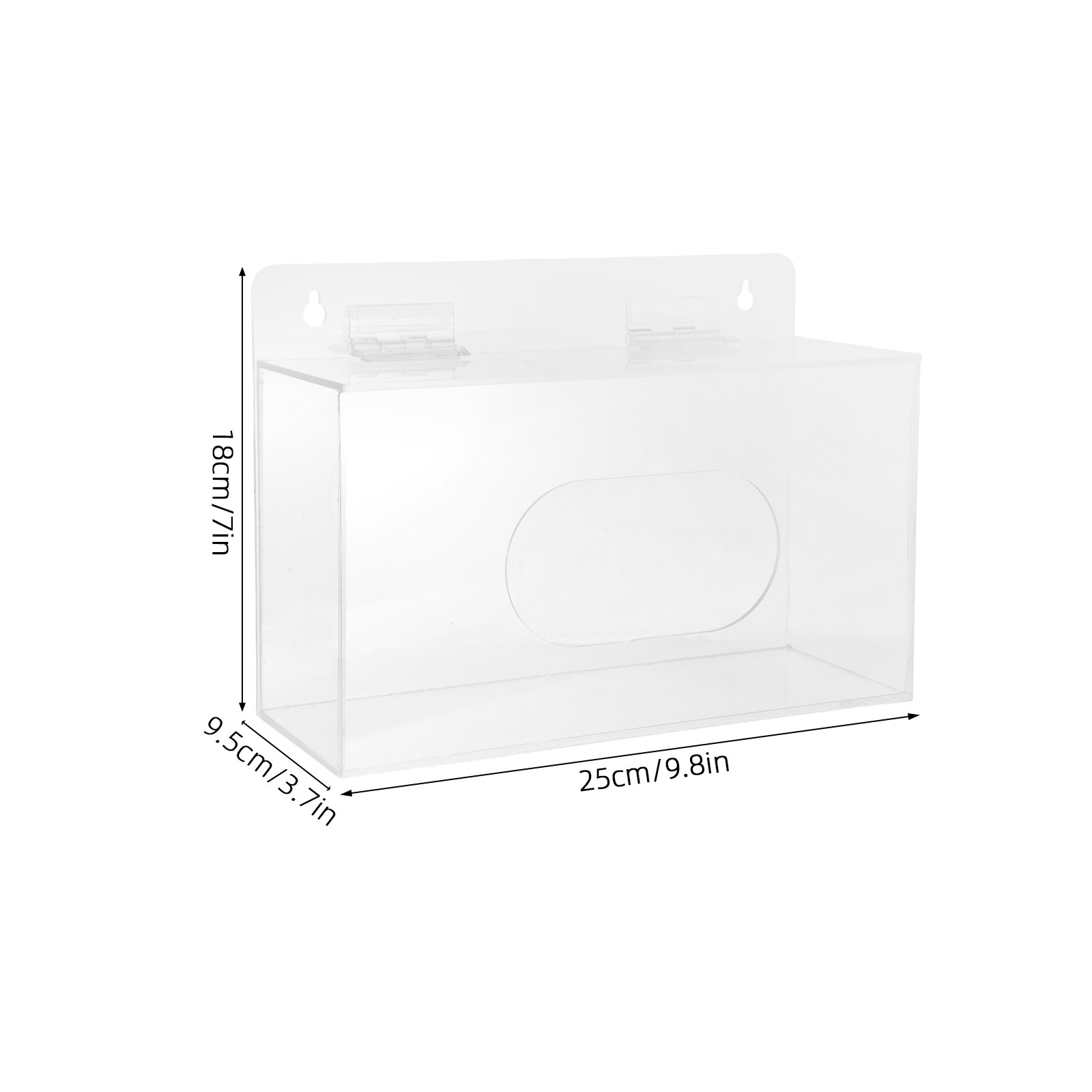 Acrylic Face Mask Holder Wall  - Face Mask Storage Box ulasan dan harga